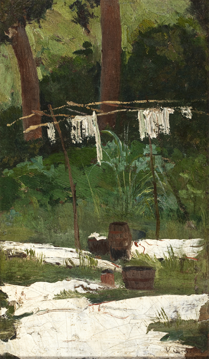 Roupa no varal, 1890, Eliseu Visconti
