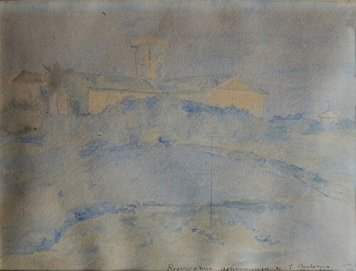 Antigo Observatório Nacional - Estudo, 1903, Eliseu Visconti