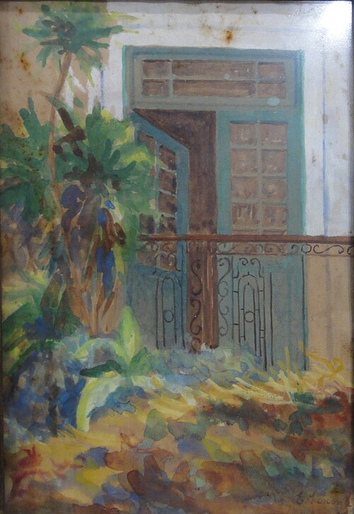 Varanda da minha casa, 1930, Eliseu Visconti