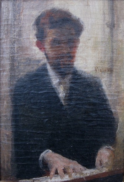 Estudo para o “Retrato do Maestro Alberto Nepomuceno”, 1895, Eliseu Visconti