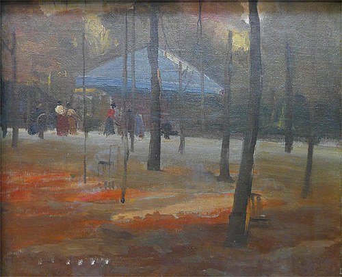 Pavilhão no Jardim de Luxemburgo, 1895, Eliseu Visconti