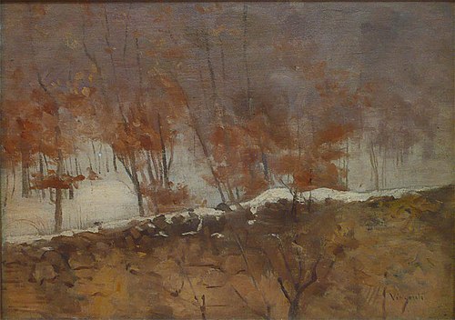 Neve em Saint Hubert, 1915, Eliseu Visconti