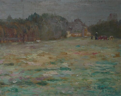 Campo parisiense, 1917, Eliseu Visconti
