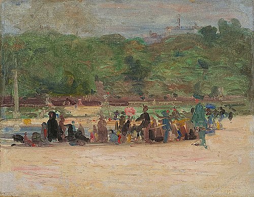 Le Jardin du Luxembourg à Paris (Jardim de Luxemburgo), 1920, Eliseu Visconti