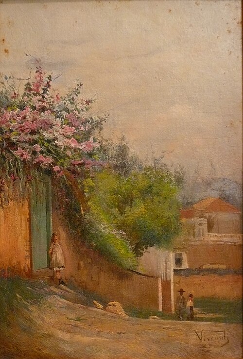 Menina no portão, 1889, Eliseu Visconti