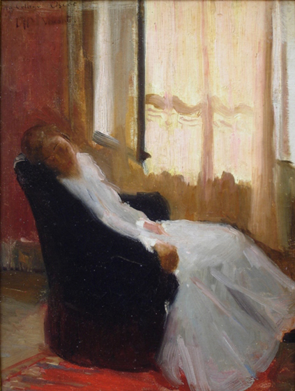 Moça recostada - Estudo para “A convalescente”, 1896, Eliseu Visconti