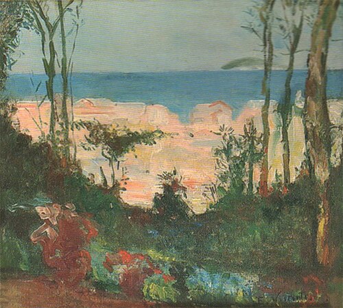 Telhados de Copacabana - Estudo para “A crisálida”, 1910, Eliseu Visconti