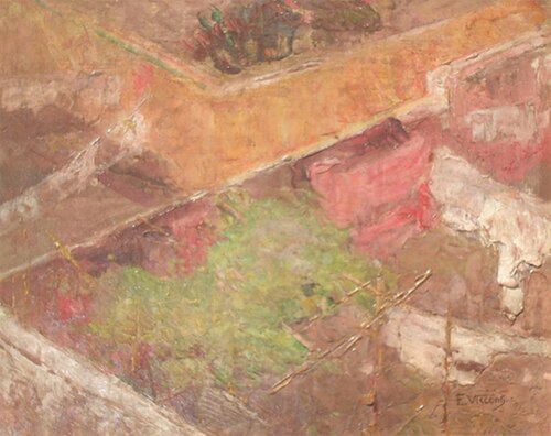 Fundo de quintal, 1922, Eliseu Visconti