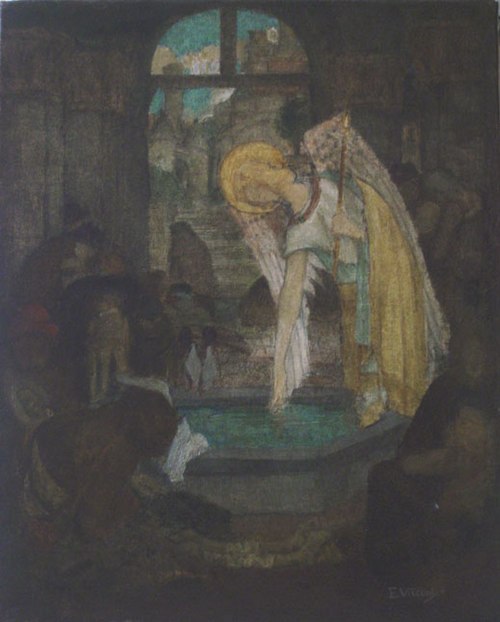 Anjo na cisterna, 1898, Eliseu Visconti