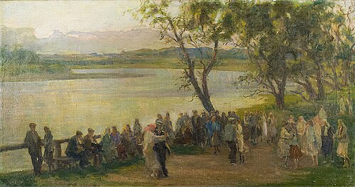 Baile à Beira do Rio, 1935, Eliseu Visconti