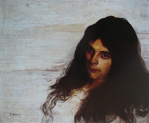 Moça de cabelos pretos, 1905, Eliseu Visconti