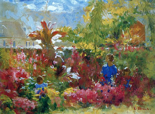 No jardim, 1938, Eliseu Visconti