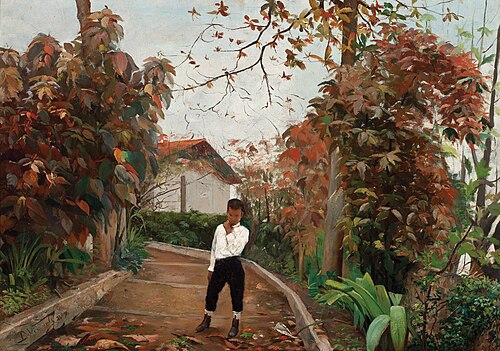 Menino na ladeira, 1889, Eliseu Visconti
