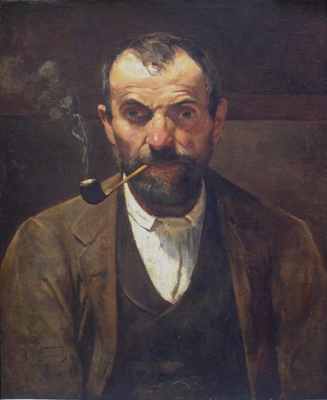 O homem do cachimbo, 1890, Eliseu Visconti