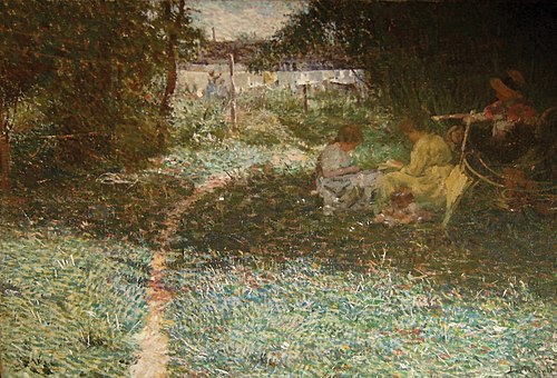 Sob a folhagem, 1915, Eliseu Visconti