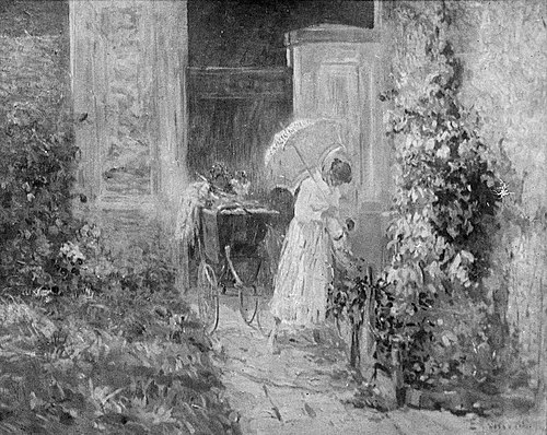 Cuidando das flores, 1916, Eliseu Visconti