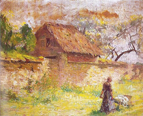 Louise Palombe em Saint Hubert, 1918, Eliseu Visconti