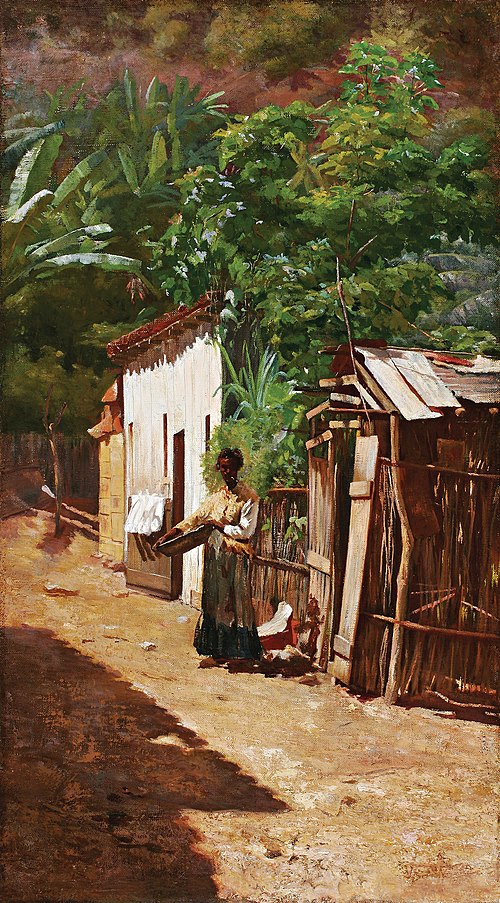 Uma rua da favela, 1890, Eliseu Visconti