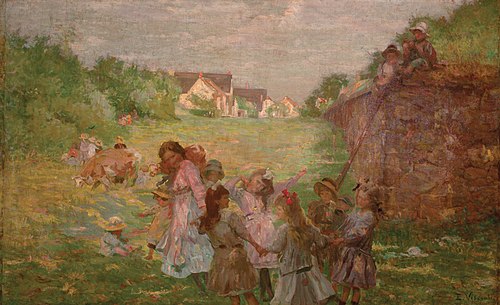 Ronda de crianças, 1918, Eliseu Visconti