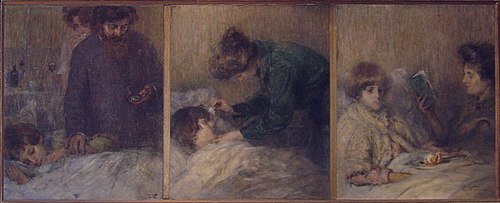 O lar (Tríptico), 1922, Eliseu Visconti