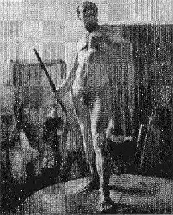 Nu masculino com bastão, 1895, Eliseu Visconti