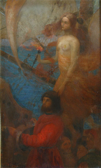 A Providência guia Cabral - Estudo, 1899, Eliseu Visconti