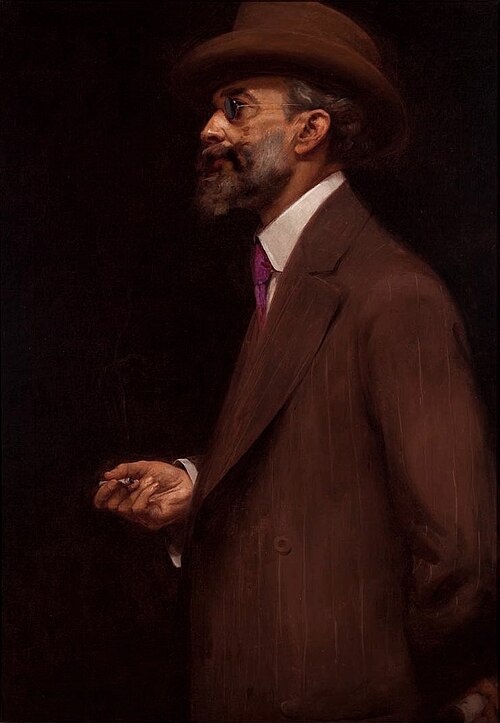 Retrato de Gonzaga Duque, 1910, Eliseu Visconti