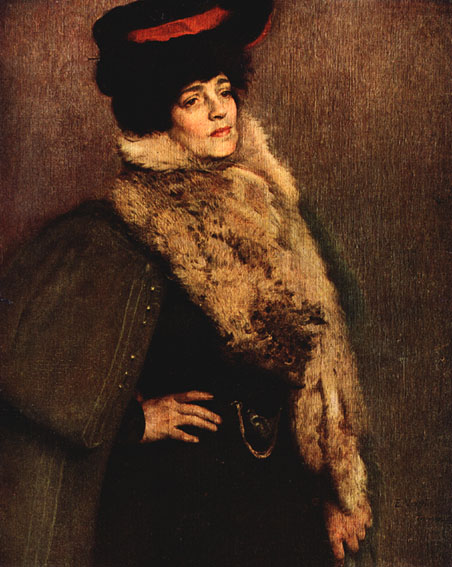 Retrato da escultora Nicolina Vaz de Assis, 1905, Eliseu Visconti