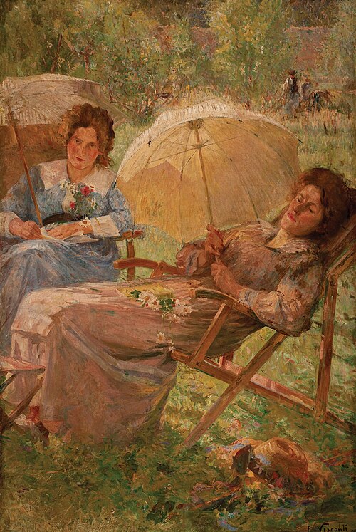 Sun bath, 1919, Eliseu Visconti