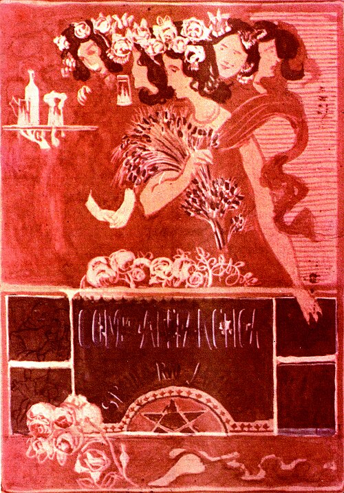 Cartaz da Companhia Antarctica - Projeto para o pano de boca do Cassino Antarctica, 1920, Eliseu Visconti