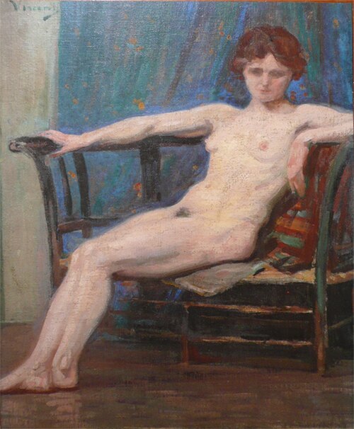 Nu feminino recostado, 1914, Eliseu Visconti