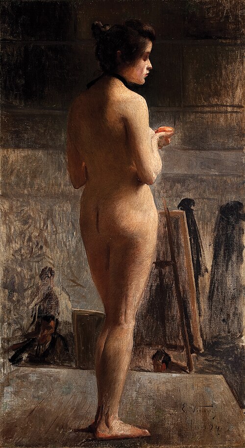 Nu feminino, 1894, Eliseu Visconti