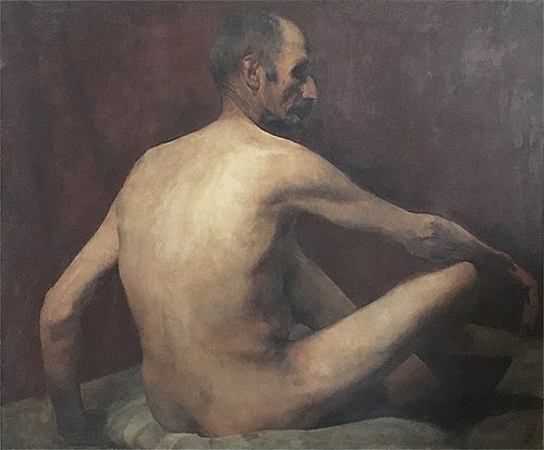 Nu masculino sentado, 1890, Eliseu Visconti
