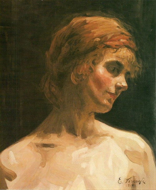 Cabeça de mulher, 1916, Eliseu Visconti