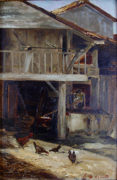 Fundo de quintal, 1890, Eliseu Visconti