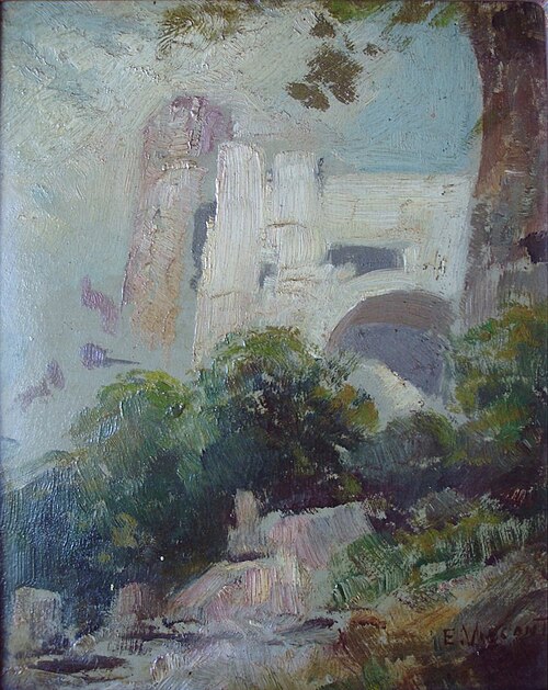 Paisagem européia, 1895, Eliseu Visconti