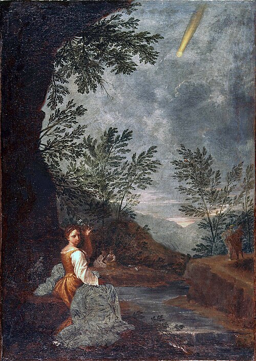 Observations astronomiques : comète, 1711, Donato Creti