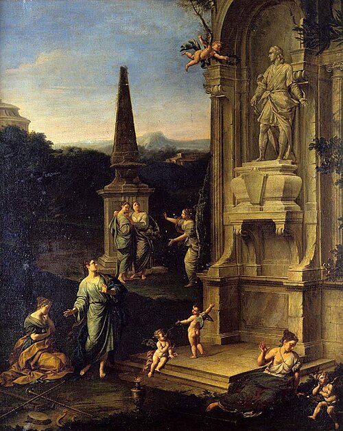 Túmulo Alegórico de Joseph Addison, 1720, Donato Creti