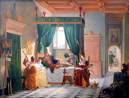 La Convalescence de Bayard, 1817, Pierre Révoil