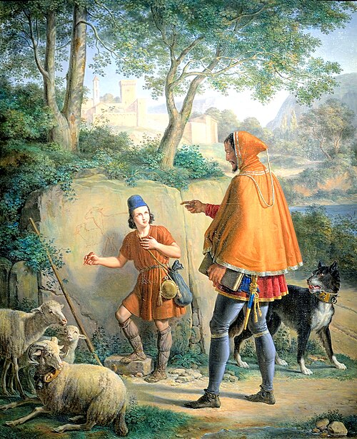 L’Enfance de Giotto, 1840, Pierre Révoil