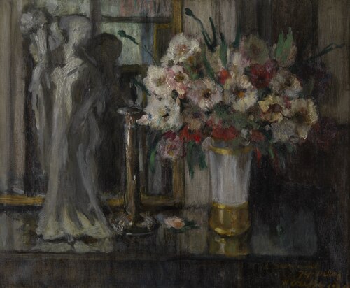 Still Life with Flowers, 1924, Auguste Oleffe