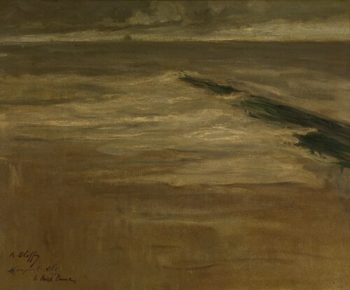 Breakwater at Nieuwpoort, 1901, Auguste Oleffe