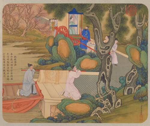焦秉贞画历朝贤后故事册, , Jiao Bingzhen