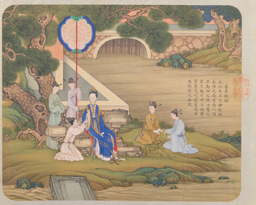 焦秉贞画历朝贤后故事册, , Jiao Bingzhen