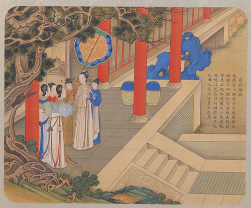 焦秉贞画历朝贤后故事册, , Jiao Bingzhen