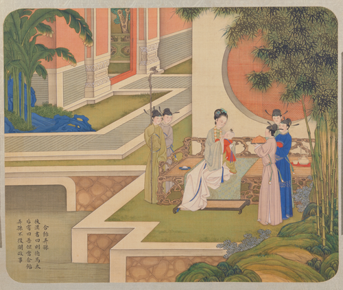 焦秉贞画历朝贤后故事册, , Jiao Bingzhen