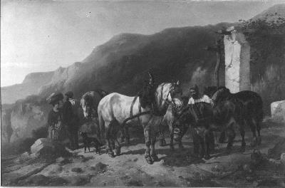 Berglandschap, 1850, Wouterus Verschuur