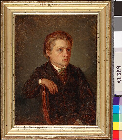 Portrait of a Younghood Friend (Hjalmar Montell), 1866, Karl Emanuel Jansson