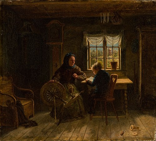 Den första undervisningen, 1867, Karl Emanuel Jansson