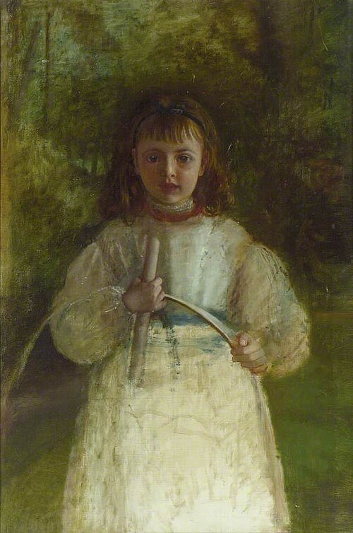 Girl with a Hoop, 1868, Robert Braithwaite Martineau